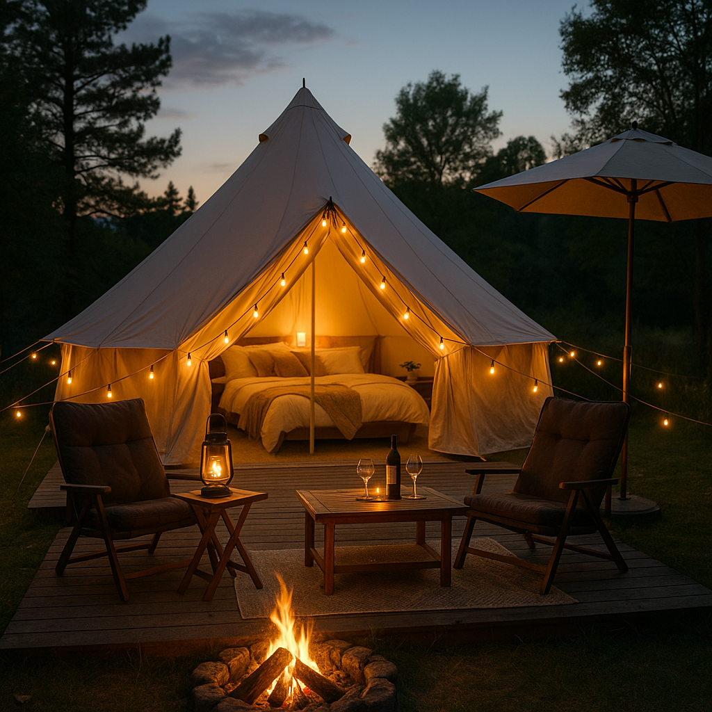 KeyKeyの活用を想定したグランピングのイメージ